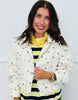 Cream/Navy Polka Dot Bubble Hem Jacket (Reg.)
