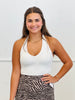 Halter V-Neck Bodysuit (Reg.)-2 Colors