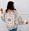 POL Cream/Choco Multi Lace Trim Sweater Top (Reg.)
