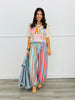 Mint Green Color Block Stripe Balloon Pants (Reg & Plus)