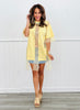 Lace Pattern Short Sleeve Top (One Size)- 2 Colors