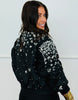 Black Beaded Sequin Zip Up Jacket (Reg.)