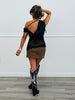 Asymmetric One Shoulder Lace Top (Reg.)-2 Colors