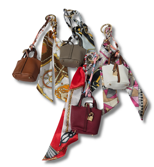 Scarf Mini Bag Keychain (4 Colors)