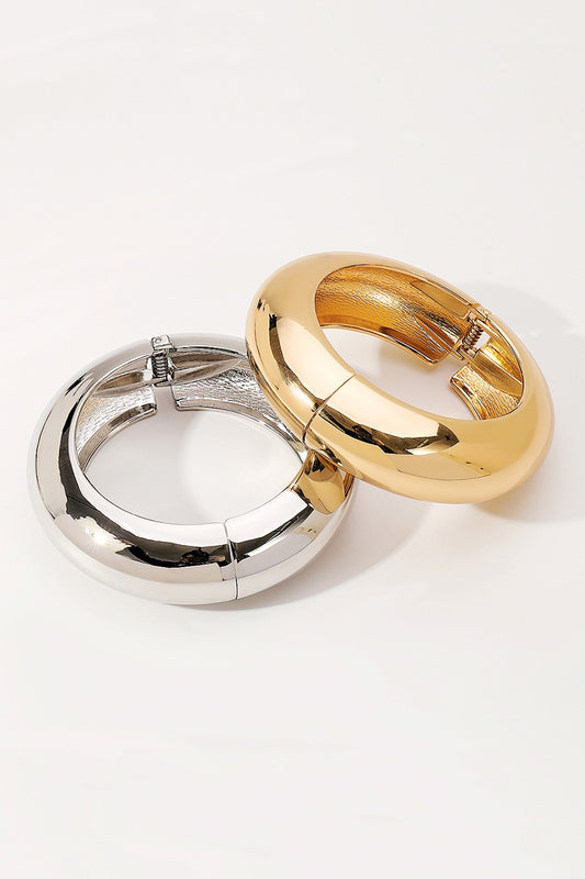 Cleo Metal Bangle Bracelet (2 colors)