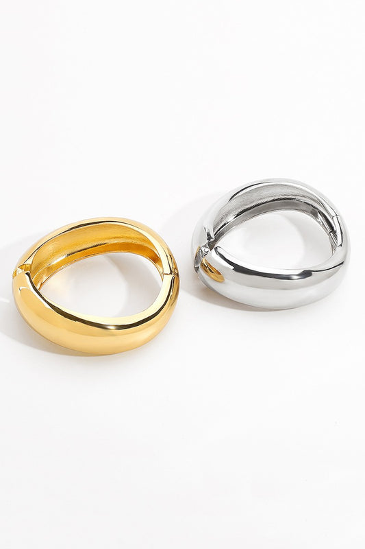 Creative Wide Chunky Bangle Bracelet (2 colors)