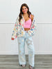 POL Cream Floral Sweater Cardigan (Reg.)