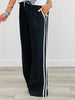 Black Side Stripe Pants (Reg.)