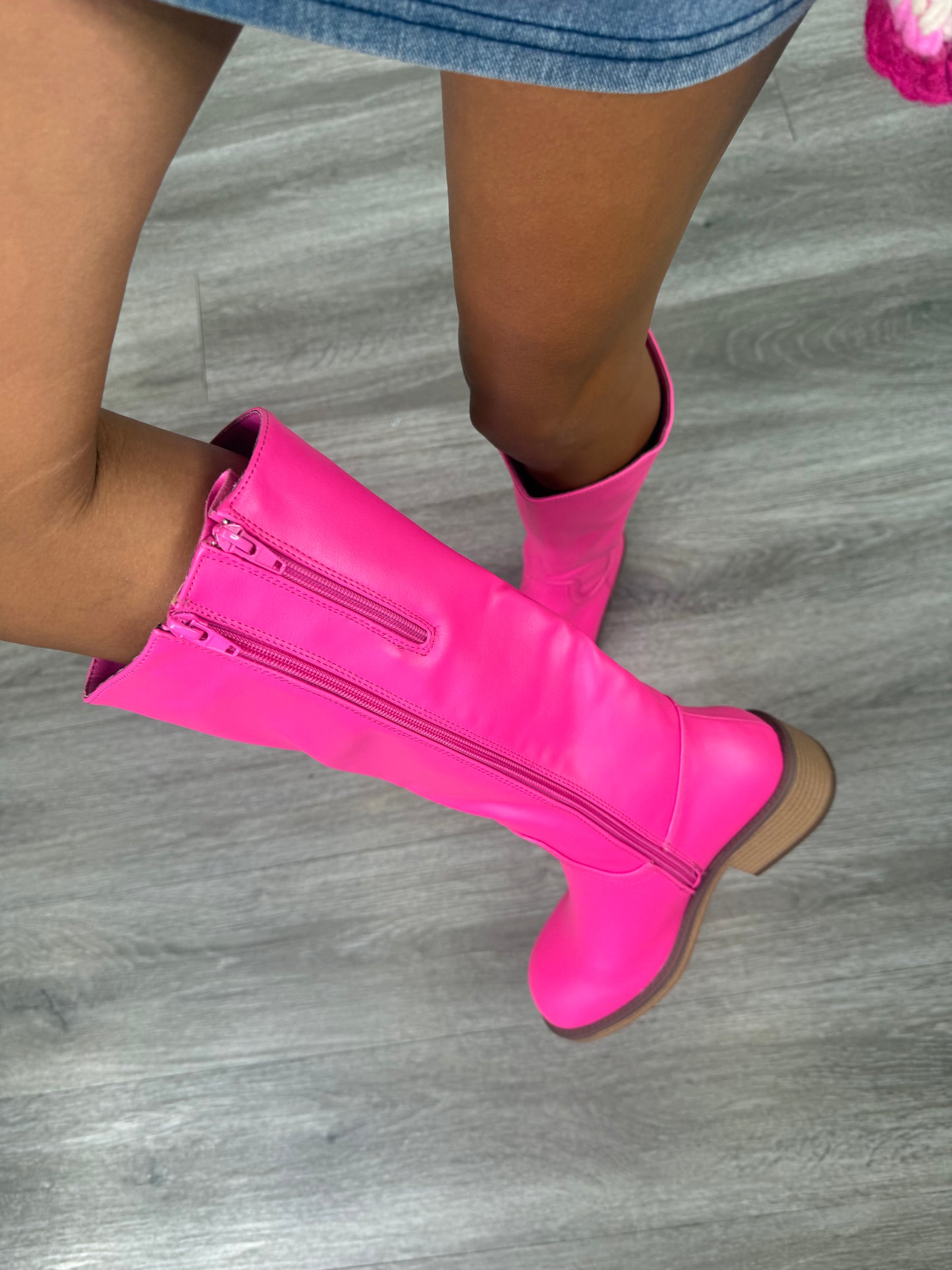 The Jojo Boots in Hot Pink