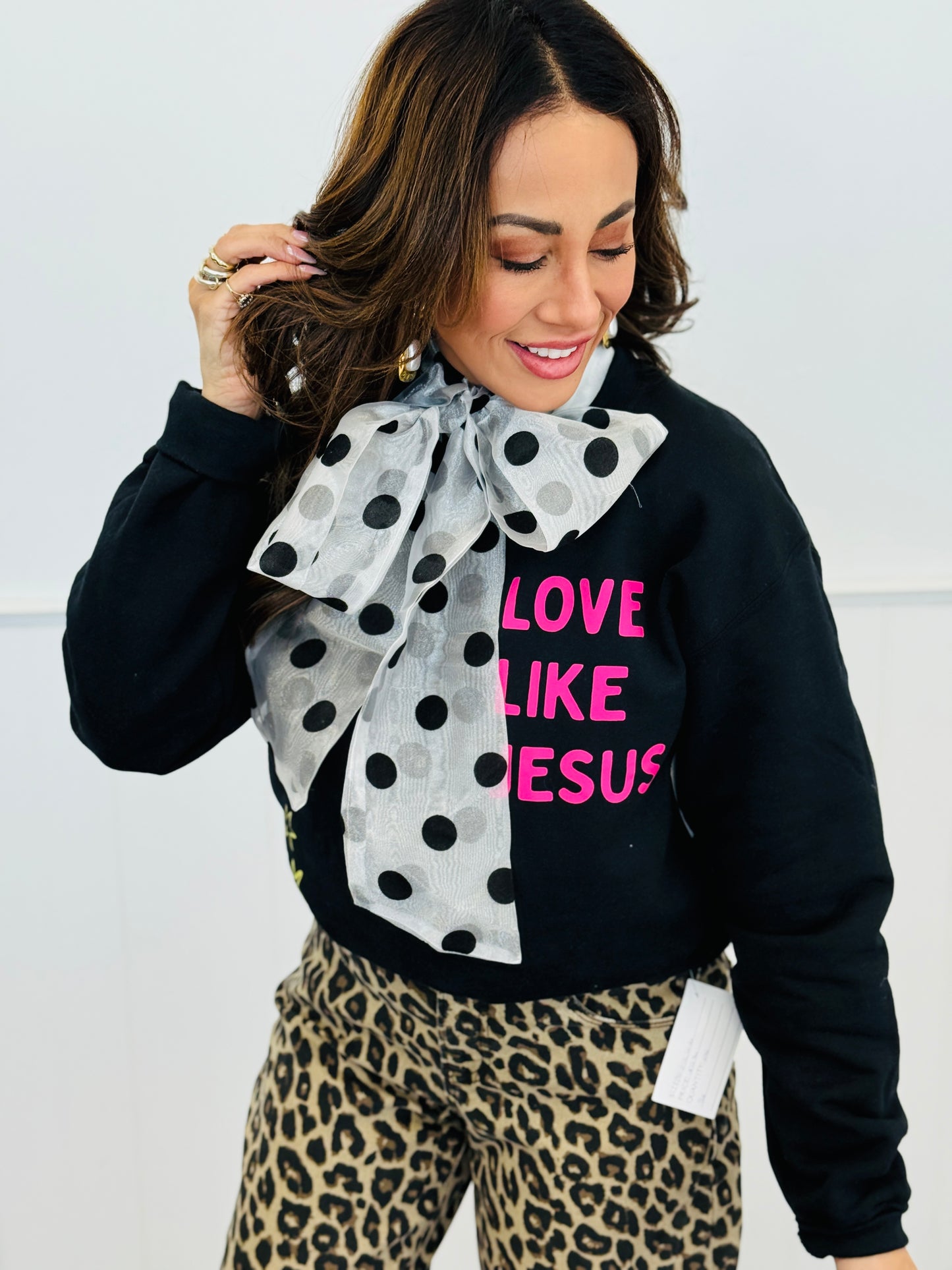 Polka Dot Bliss Organza Blouse (Reg)-3 Colors