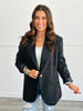 Solid Long Sleeve Blazer (Reg. & Plus)- 2 Colors