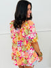 Fuchsia Multi Floral Blouse (Reg. and Plus)