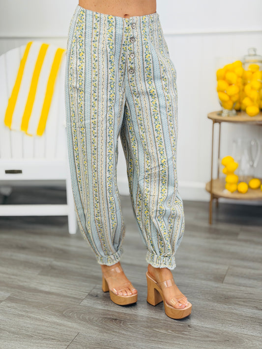 POL Lemon Multi Button Fly Balloon Pants (Reg.)