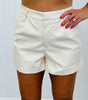 Faux Leather Shorts (Reg.)-4 Colors