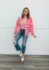 Gigi Rose Striped Cardigan (Reg.)