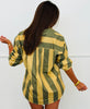 Olive/Beige Vintage Striped Long Sleeve Shirt (Reg.)