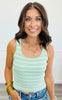 Solid Striped Ribbed Tank Top (Reg.)- 5 Colors