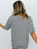 Striped Knit Tee Top (Reg.) - 2 Colors