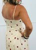 Cream/Red Polka Dot Midi Dress (Reg & Plus)