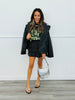 Black Dripping In Pearls Jacket (Reg.)