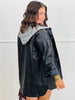 Twofer Leather Hoodie Jacket (Reg.) - 2 Colors