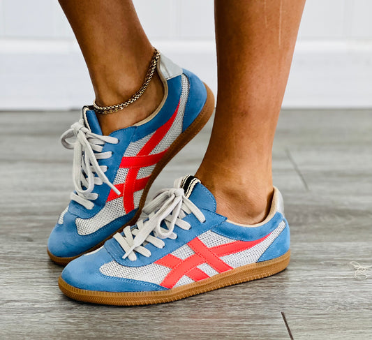 ShuShop Blue Suede Sneakers