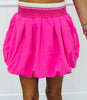 Hot Pink Waist Rib Bubble Skort (Reg.)