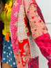 POL Pink Patchwork Wrap Kimono Jacket (One Size)