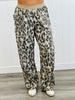 Grey/Charcoal Leopard Wide Leg Pants (Reg. and Plus)