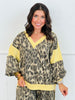 Olive Leopard Print Sweatshirt (Reg & Plus)