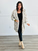 White Leopard Oversized Hoodie Coat (One Size)