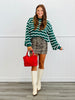 Striped Knit Sweater Top (Reg. and Plus) - 2 Colors