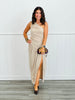 One Shoulder Ruched Knit Top (Reg.)-2 Colors