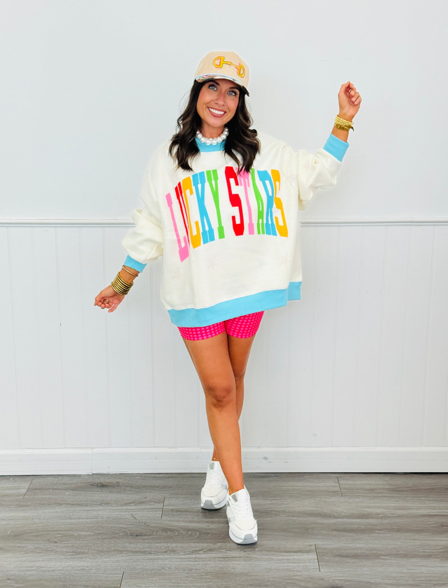 Lucky Stars 2-Sided Mock Sweatshirt (Reg.)