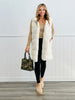 Cream Puff Fuzzy Longline Vest (Reg & Plus)