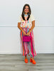 Red/Pink Multi Striped Balloon Pants (Reg.)