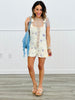 POL Ivory Paisley Button Up Romper (Reg.)