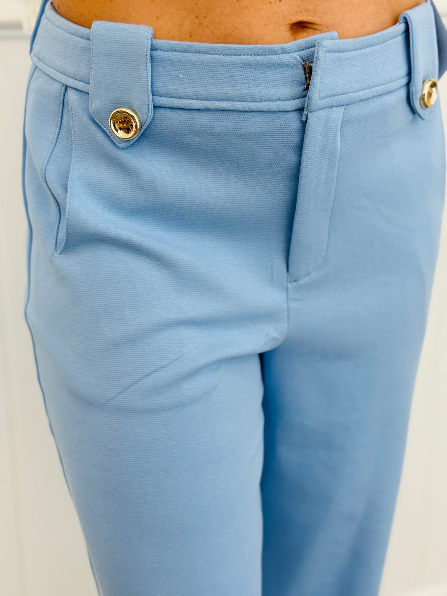 Light Blue Straight Leg Pants (Reg.)