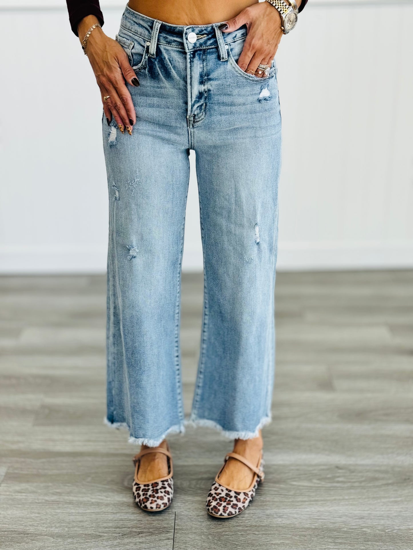 Risen Light Bring It Crop Jeans  (Reg & Plus)