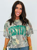 Festive Vintage Wood Camo Heavy Tee (Reg. and Plus)