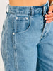 Light Blue Denim Barrel Pants (Reg & Plus)