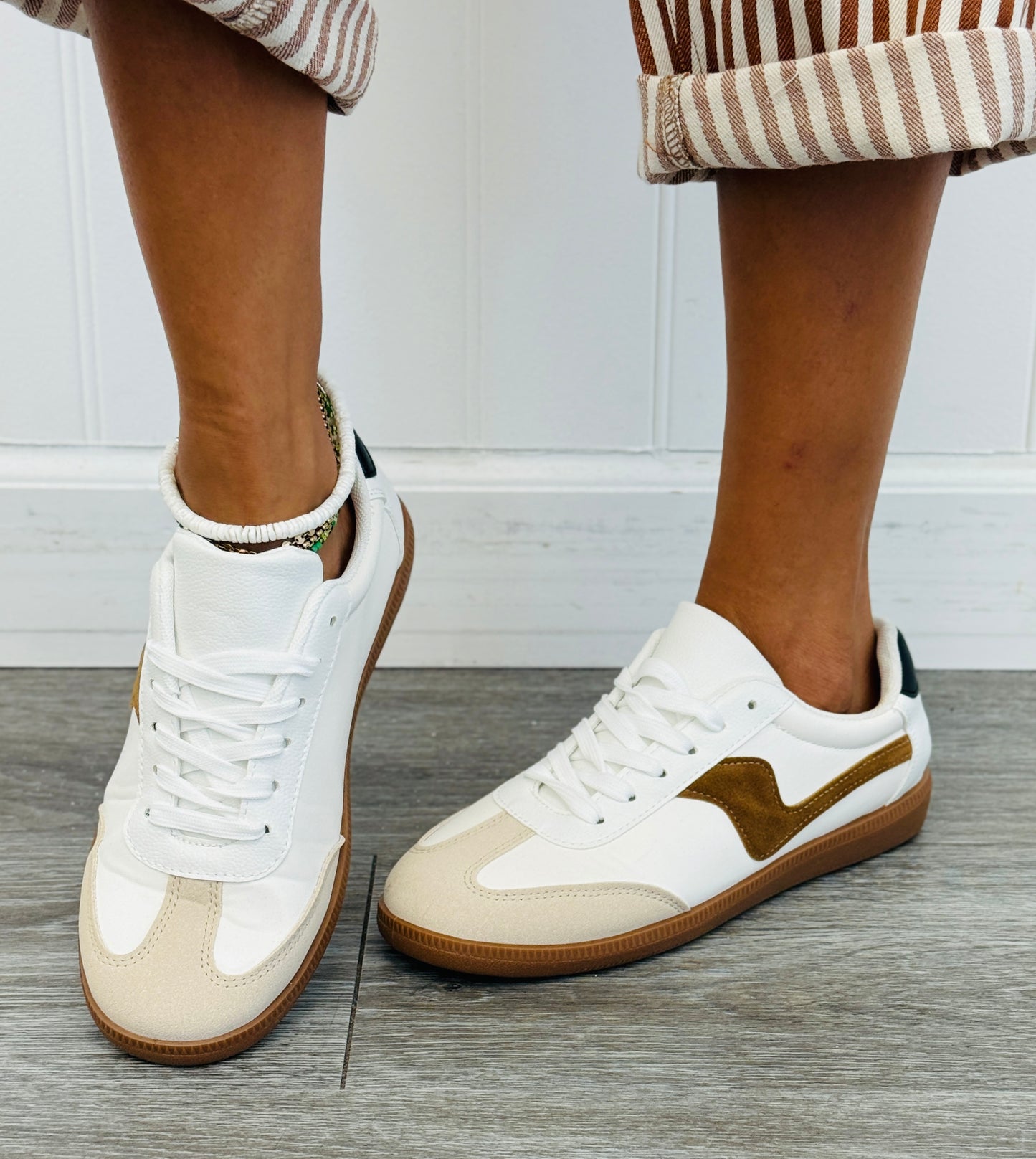 White Combo Slip Into Style Sneakers
