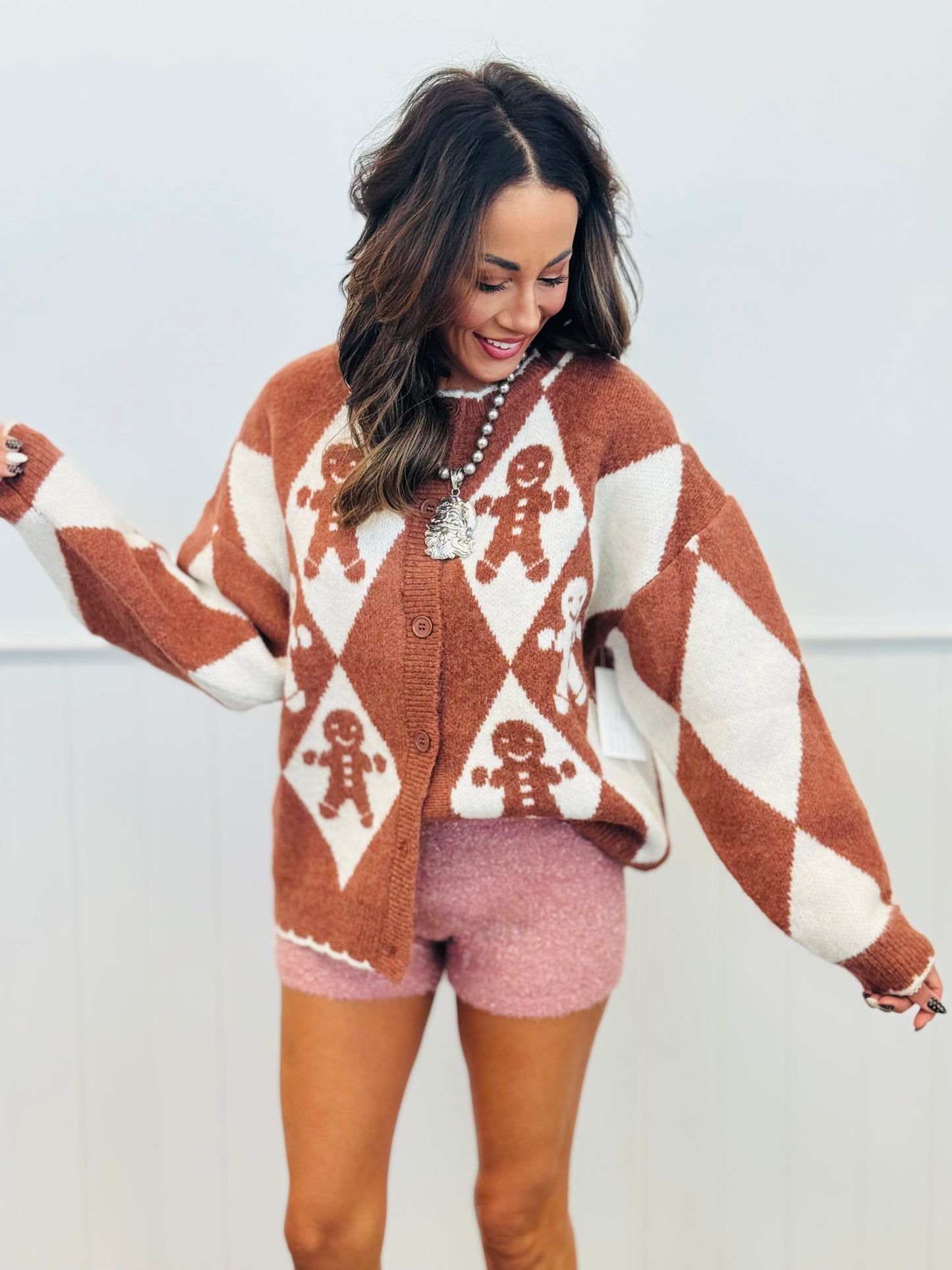 Gingerbread Button Down Cardigan (Reg.)