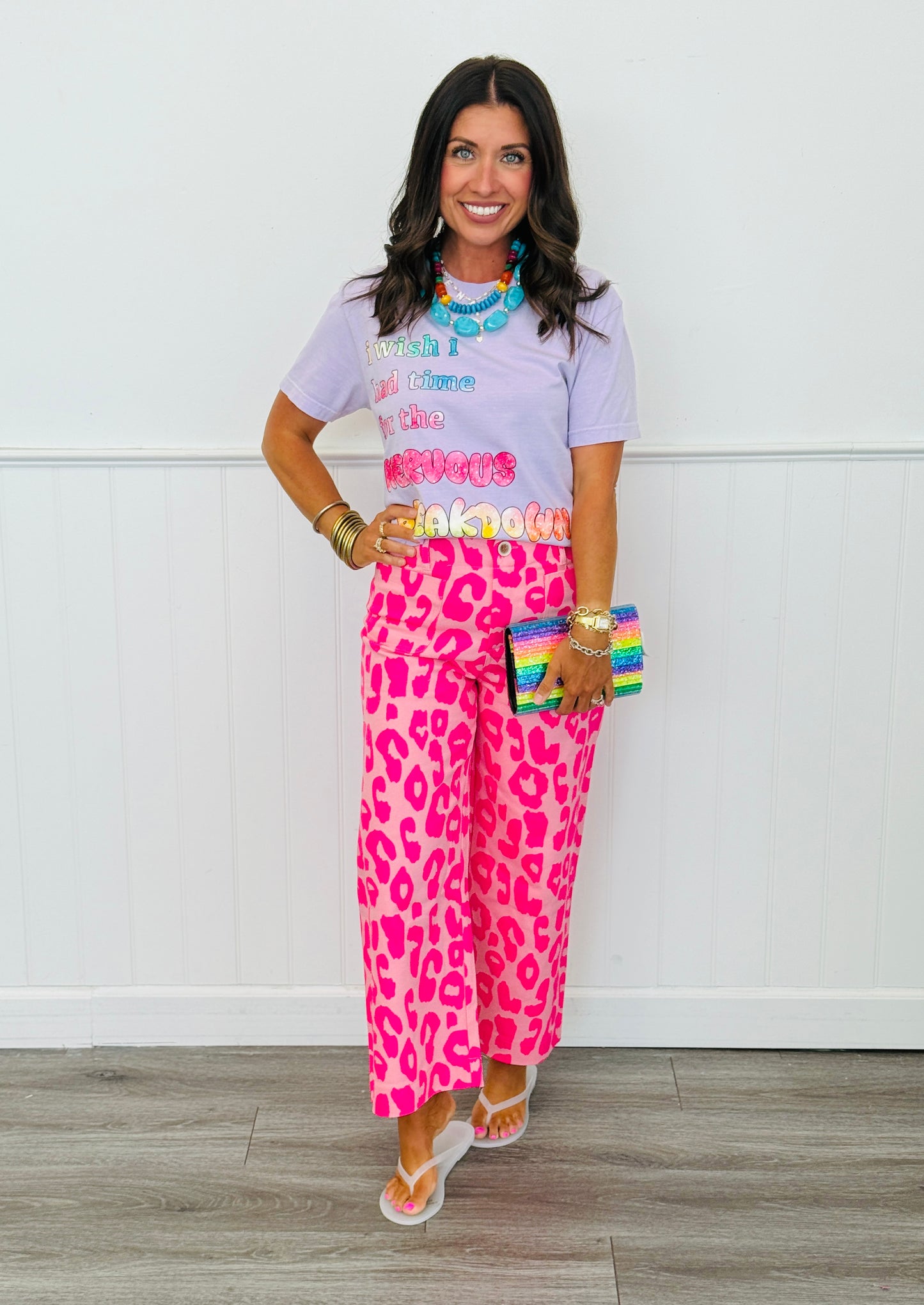Neon Leopard Cropped Pants (Reg)-3 Colors