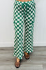 Checkerboard Drawstring Waist Pants (Reg & Plus)-3 Colors