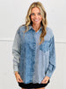 Indigo Color Block Striped Shirt (Reg & Plus)
