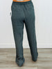 Charcoal Striped Trousers (Reg.)