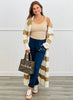 POL Cream/Mocha Striped Maxi Cardigan (Reg.)