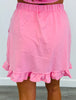 Solid Ruffle Hem Skort (Reg. and Plus) - 5 Colors