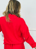 Ruby Red Half Zip LS Tee & Short Set (Reg.)